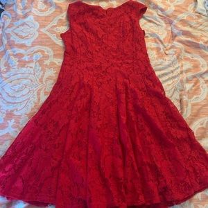 Beautiful flattering red dress